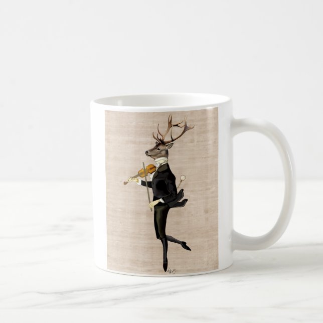 Dancing Deer with Violin 2 Coffee Mug (Right)