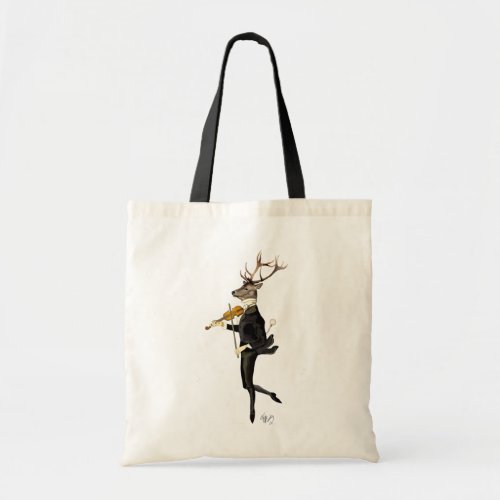 Dancing Deer with Violin Tote Bag