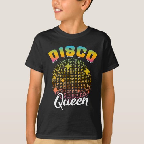 Dancing Disco Queen 70s 80s 90s Music T_Shirt