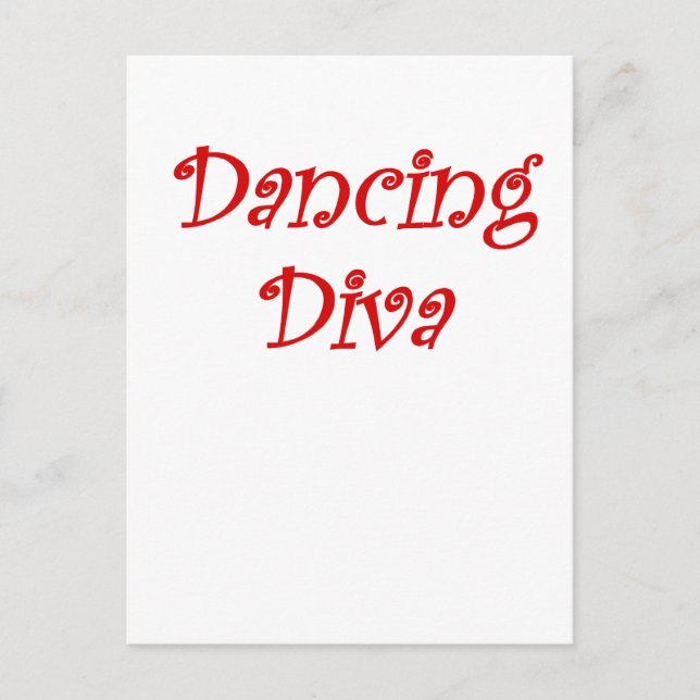 Dancing Diva Postcard (Front)