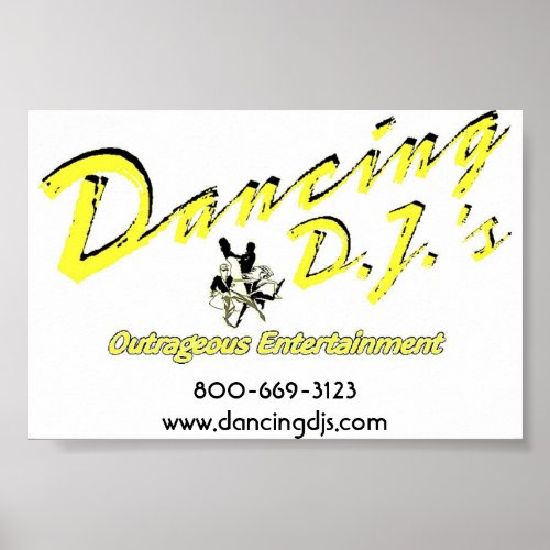 Dancing Dj poster