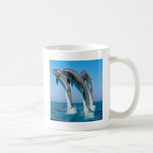 Dancing dolphins coffee mug