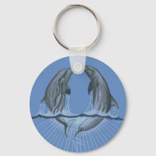 Dancing Dolphins Keychain
