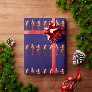 Dancing Donald Trump Christmas MAGA Wrapping Paper