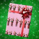 Dancing Donald Trump Christmas MAGA Wrapping Paper<br><div class="desc">Celebrate the holiday season with our Trump Christmas shirt, a perfect way to showcase your support for Donald Trump and the values that resonate with conservatives and Republicans. This festive design embodies the spirit of a Trump victory, reminding us of the promise to "Make America Great Again." As you gather...</div>
