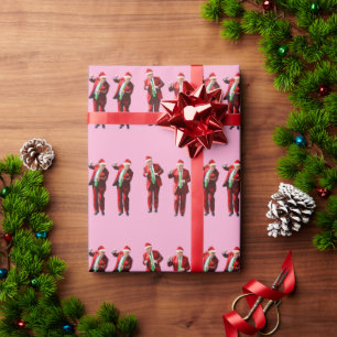 Dancing Donald Trump Christmas MAGA Wrapping Paper