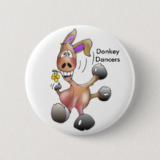 dancing, DonkeyDancers Pinback Button