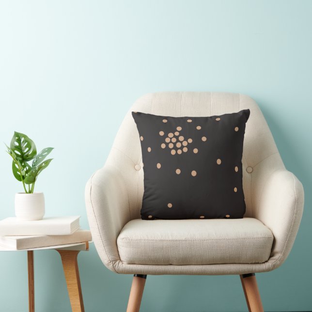 Dancing Dots 1 Throw Pillow (Chair)