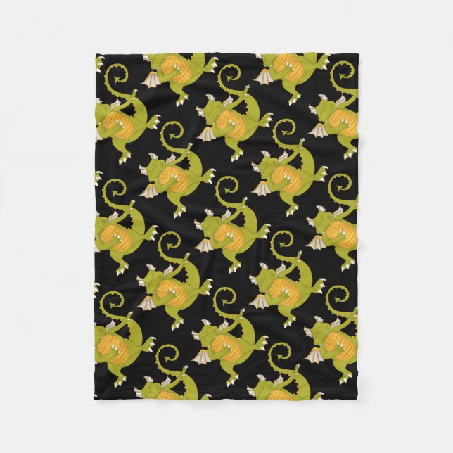 Dancing Dragon Fleece Blanket (Front)