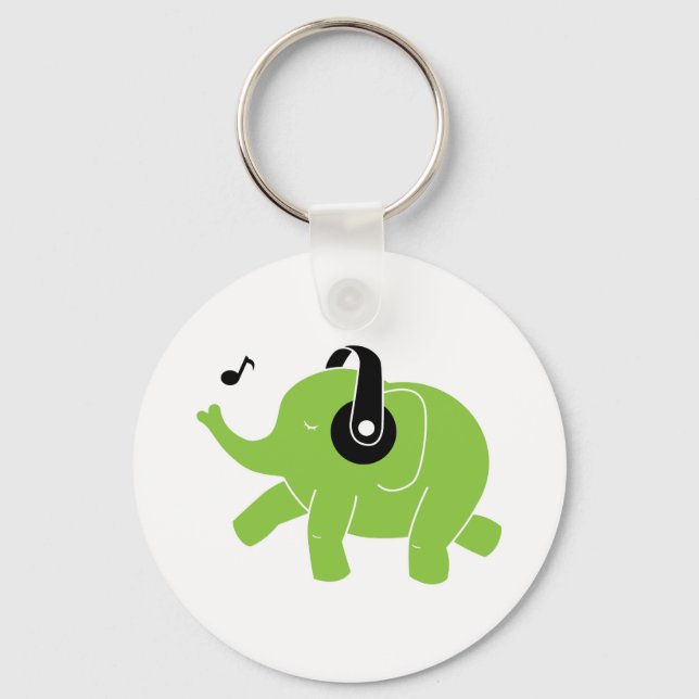 Dancing Elephant Keychain (Front)