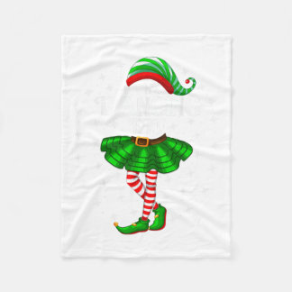 Dancing Elf Christmas Family Matching Women Girls Fleece Blanket