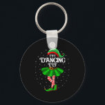 Dancing Elf Christmas Family Matching Women Girls  Keychain<br><div class="desc">Dancing Elf Christmas Family Matching Women Girls Xmas Dance</div>