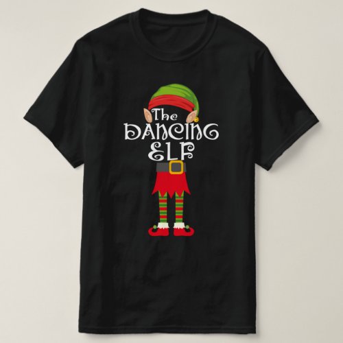 dancing elf family matching christmas T_Shirt