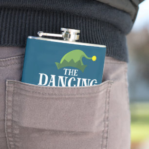 Dancing Elf Matching Family Group Christmas Party Flask