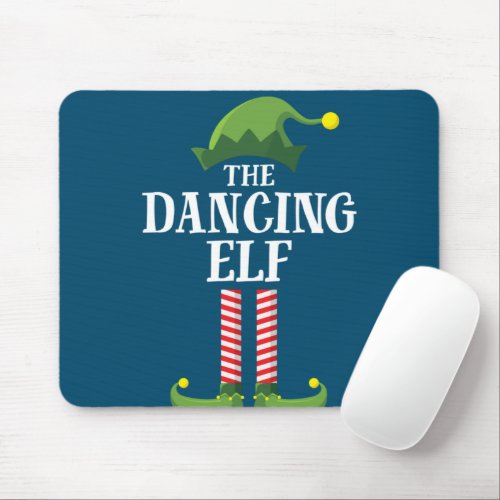 Dancing Elf Matching Family Group Christmas Party Mouse Pad