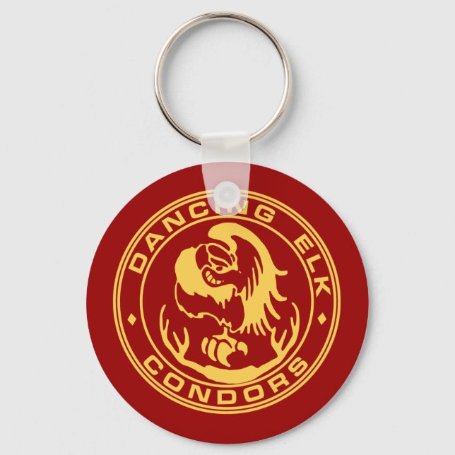 dancing elk condors keychain (Front)