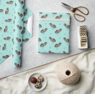Dancing Emu Pattern Wrapping Paper