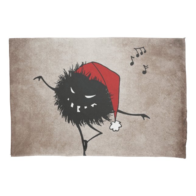 Dancing Evil Christmas Bug Pillowcase (Front)
