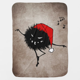 Dancing Evil Christmas Bug Receiving Blanket
