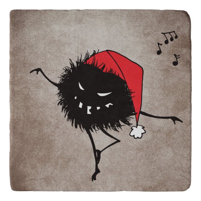 Dancing Evil Christmas Bug Trivet (Front)