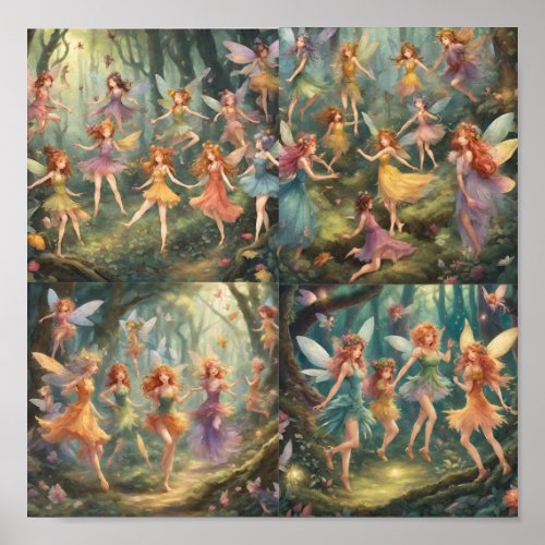 Dancing Fairies Poster