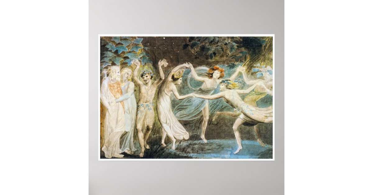 Dancing Fairies Poster by William Blake Zazzle