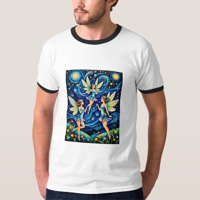 Dancing Fairies Under Starry Sky Tee (Front)