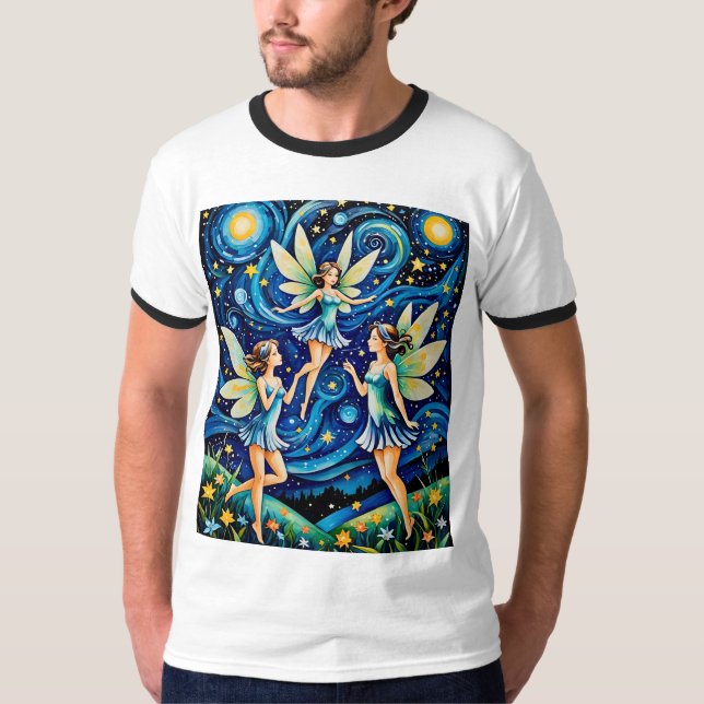 Dancing Fairies Under Starry Sky Tee (Front)