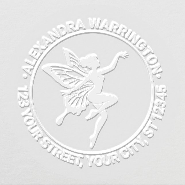 Dancing Fairy Butterfly Wings Name Ret Address #2 Embosser (Design)