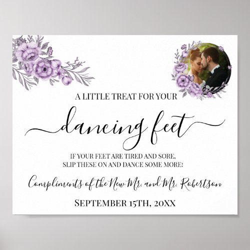 Dancing Feet Flip Flops Wedding Reception Sign