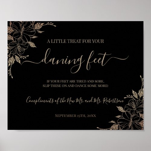 Dancing Feet Flip Flops Wedding Reception Sign