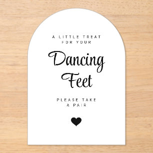 dancing feet wedding party Invitation,Flip Flops  Acrylic Invitations