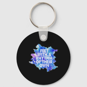 Dancing Feet With A Rhythm Of Their Own Women's Da Keychain