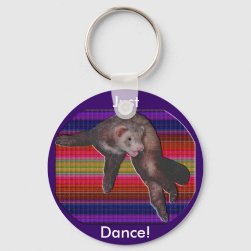 Dancing Ferret Keychain