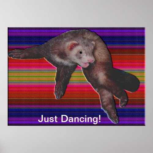 Dancing Ferret Poster