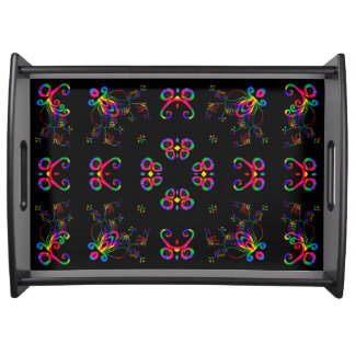 Dancing Fiesta Flowers Serving Tray