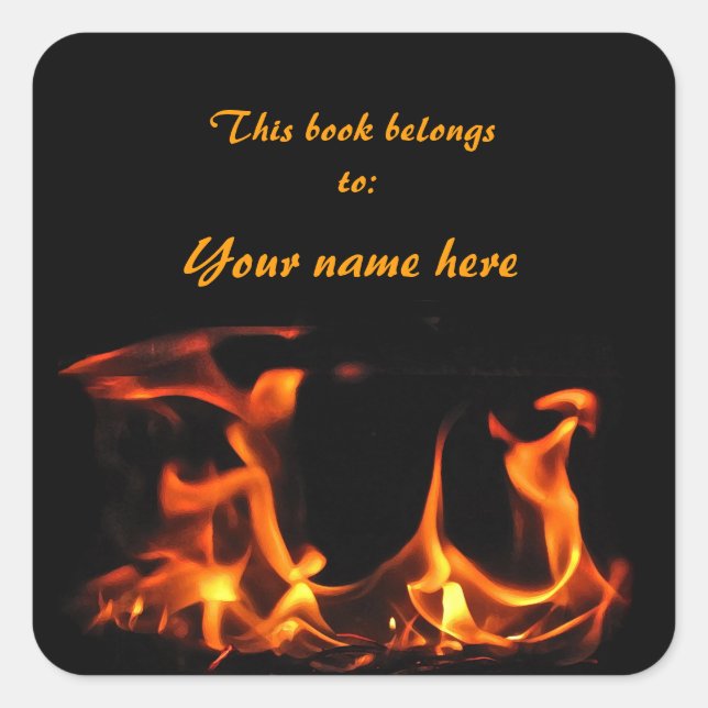 Dancing Fire Bookplate (Front)