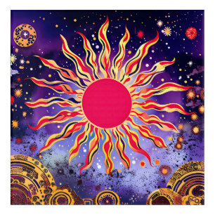 “Dancing Fire of the Cosmos” The Sun Acrylic Print