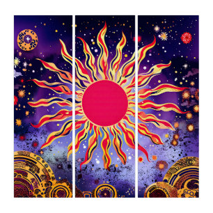 “Dancing Fire of the Cosmos” The Sun Triptych