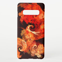 Dancing Firebirds Abstract Art Glossy Samsung Galaxy S10+ Case