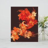 Dancing Firebirds Abstract Art Letterhead (Standing Front)