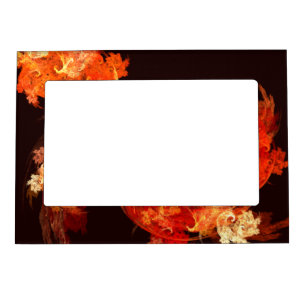 Dancing Firebirds Abstract Art Magnetic Photo Frame
