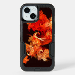 Dancing Firebirds Abstract Art iPhone 15 Case