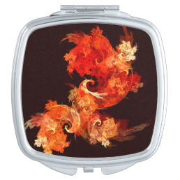 Dancing Firebirds Abstract Art Square Mirror For Makeup