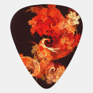 Dancing Firebirds Abstract Art Standard Guitar Guitar Pick