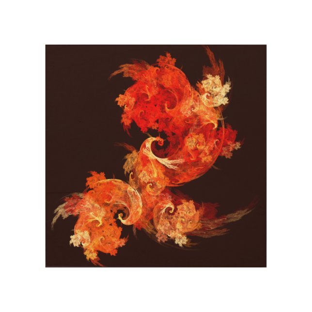 Dancing Firebirds Art Modern Fractal Abstract (Front)