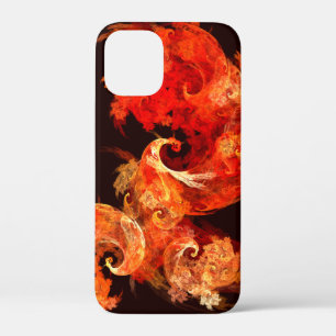Dancing Firebirds Art Modern Fractal Abstract iPhone 12 Mini Case