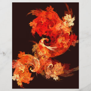 Dancing Firebirds Art Modern Fractal Abstract Flyer