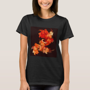 Dancing Firebirds Art Modern Fractal Abstract T-Shirt