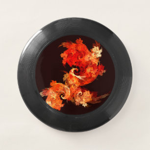 Dancing Firebirds Art Modern Fractal Abstract Wham-O Frisbee
